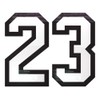 Helmet Numbers - Helmet Number Decals - Die Cut Number