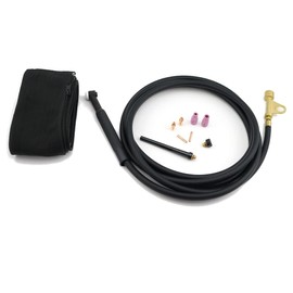 WeldingCity 125-amp WP-9F (Flexible Head) Air-cooled TIG Welding Torch Complete Package with 25-ft Power Cable Hose and Adapter 105Z57