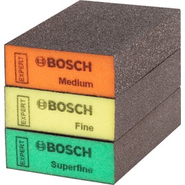 Bosch Bosch 3X EXPERT S471 Standard Schleifschw?mme (fr Farbe auf Holz, Weichholz, ? 69 x 97 x 26 mm, Mittel/Fein/Superfein, Professional Zubeh?r Handschleifen)