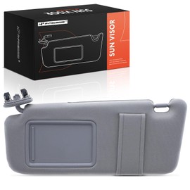 A-Premium Left Driver Side Sun Visor Compatible with Toyota Camry 2007 2008 2009 2010 2011, with Mirror, Gray
