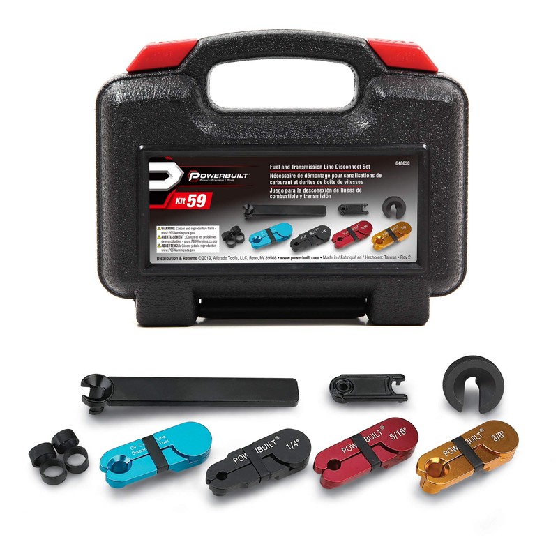 Powerbuilt 11 Piece Fuel and Transmission Line Disconnect Kit, Quick