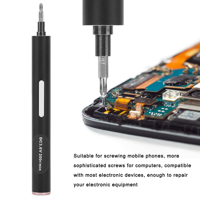 3.6V Rechargeable Lithium Battery Cordless Electric Screwdriver Manual Repairing Tool