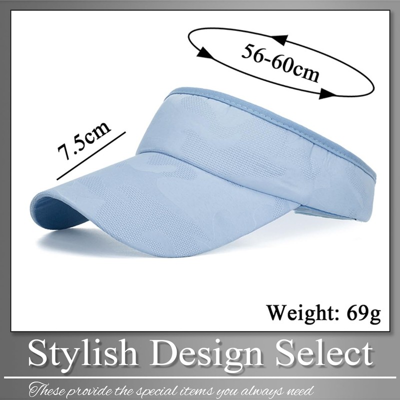 Buzz Selection CAP395 Visor, Sun Visor, Camouflage Pattern, Hat, Running,