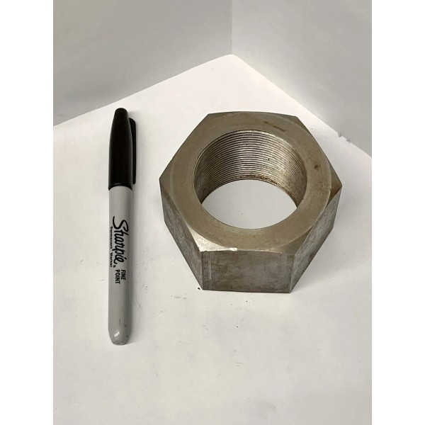 Accurate (1) 2"-12 Hex Nuts Grade 2, 2-12 Plain Steel