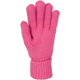 styleBREAKER Women's Knitted Gloves with Cable Knit Pattern, Warm Winter Finger Gloves, Versatile Colours 09010051, magenta