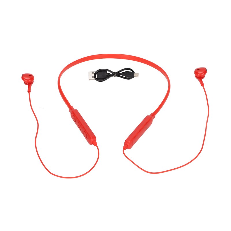 Bluetooth Neckband Headset IPX7 Waterproof Noise Cancelling Deep Bass Flexible