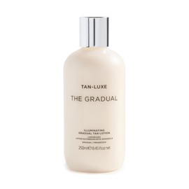 Tan-Luxe The Gradual Illuminating Gradual Tan Lotion, Hydrating Oil-Lotion Hybrid Self Tanner, For Daily Use, Buildable, Natural Glow, Vegan, Cruelty-Free, Streak-Free, 8.45 fl. oz/250 ml Bottle