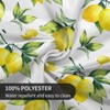 Lemon Tablecloth Round 60 Inches for Spring Summer Yellow Lemon