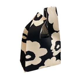 Eoitushy Women's Small Lightweight Vertical Travel All-Season Stylish Knitted Mini Tote Bag