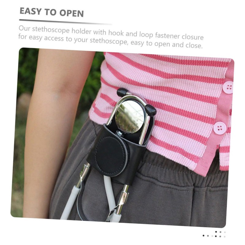 GANAZONO 2pcs Stethoscope Holder with Sturdy Clip Stethoscope Hip Holder