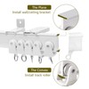 TOKPLNU Flexible Bendable Curtain Track Ceiling Wall Mount 14Ft Curved