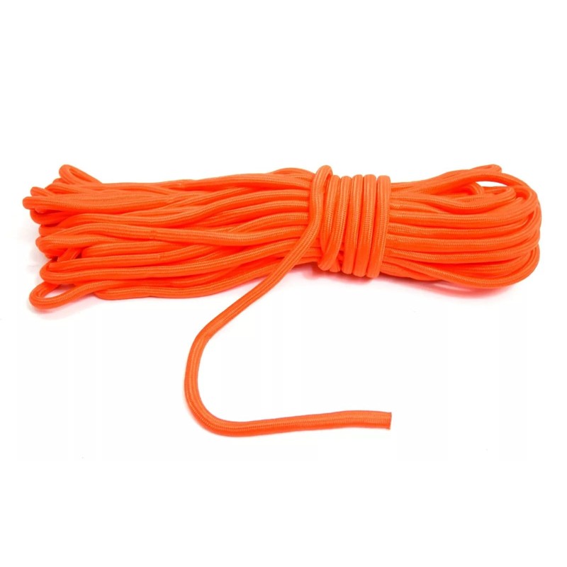 High Visibility Orange Paracord Cord 10mm Thick x 25 Metres