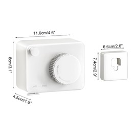 Extendable Washing Line, 4.28 m, Non-Sagging Washing Line with Retractable Stainless Steel Rope Cord for Balcony, Laundry Room, Home