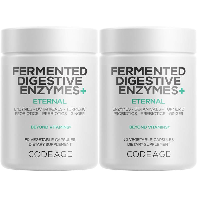 Codeage Suplemento de enzimas digestivas fermentadas (suministro para 3 meses)