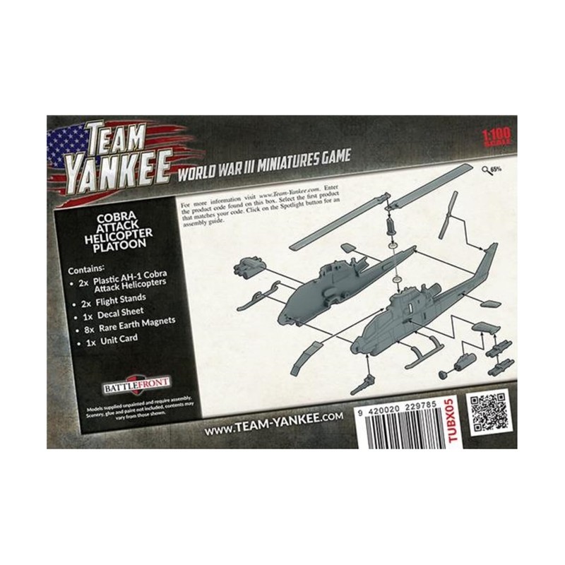 USA - 1:100 Cobra Attack Helicopter Platoon Plastic Model Kit