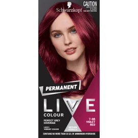 Schwarzkopf LIVE Colour Permanent Hair Colour, 7.98 Violet Red, 115 ml