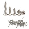 Naisfei 240pc Stainless Steel Self-Tapping Screws Flat Head Assortment Set,M2x8