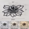 haodengshi Modern LED Ceiling Light Fixture Dimmable, 28" Black Modern