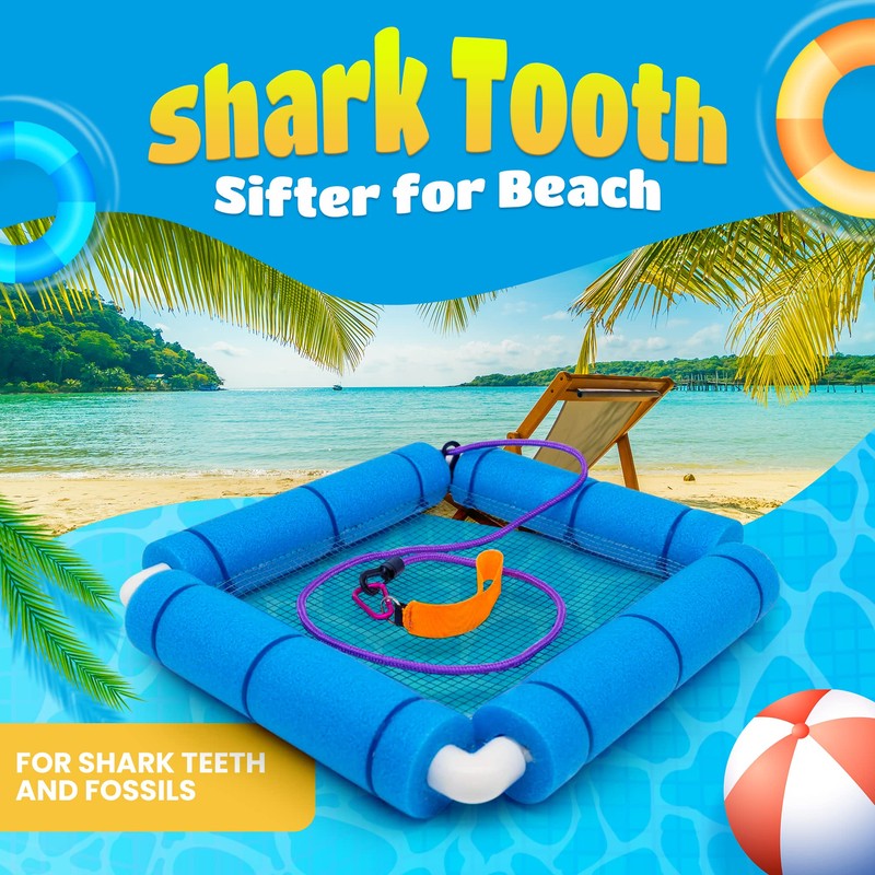 RELODECOR Beachcombing Shark Tooth Sifter - Lightweight Sand Sifter for