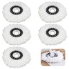 Mop Heads Replacement, 5 Pcs Round Mop Head, Universal Spin