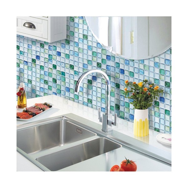 Beaustile Decorative Tile Stickers Peel Stick Backsplash Fire Retardant Tile