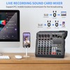 TKLBLS Audio Mixer, 6-Channel Professional DJ Mixer with 99-Bit DSP