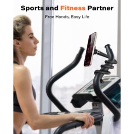 A2C Flexible Handyhalterung für Laufband, Spin-Bike, Kinderwagen, Einkaufswagen, Schreibtisch