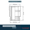 Turmberg3D - Threaded Insert M3 (Pack of 100) / M3