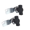 WJSKDQ 2pcs Thumb Operated Offset Cam Lock Thumb Cam Lock for Machine Cabinet Drawer