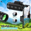 Monocular Telescope with Smartphone Adapter Clear Low Light Vision for