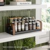 Umbra Bellwood Three Tier Spice Rack, Expandable Kitchen Organiser, Black/Walnut
