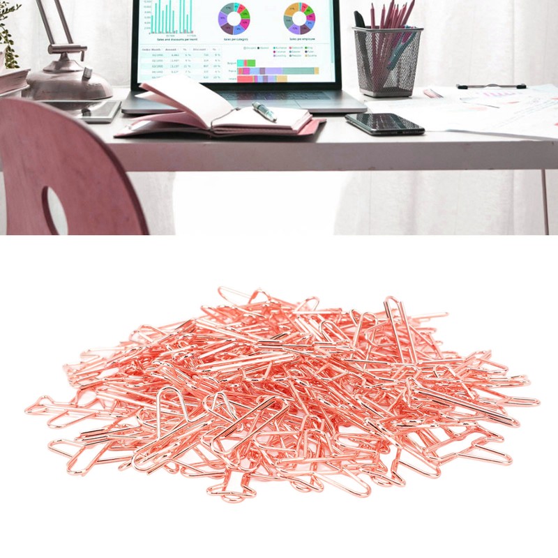 100Pcs Airplane Shaped Paper Clips Metal Lightweight Multipurpose Cute Shaped