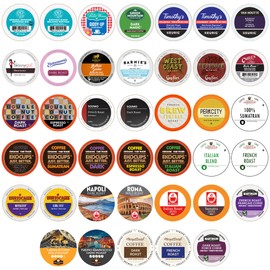 Perfect Samplers Coffee Pod, Dark Roast & Bold Flavors, Single Serve Cups for Keurig K Cup Machines, Robust Assortment, Variety Pack, 40 Count