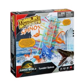 Mattel Games Juego de Mesa Monos Locos Jurassic World Saga para niños de 5 años en adelante