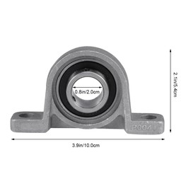 ULTECHNOVO 6 Pack Vertical Bearings, Zinc Alloy, Vertical KP004 Ball Bearing Unit, Inner Diameter 20mm for Machines, Automobiles, Motors, Machinery