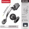 EleMake Front Door Handleset Entry Door Handle Set with Cove