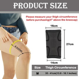 KASESSS Pack of 2 Knee Support for Men and Women, Compression Knee Brace, Knee Sleeves, Orthopaedic Knee Brace Sports for Meniscus Tears, Running, Hiking, Jogging, Volleyball