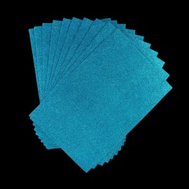 10PCS Glitter Foam Sheets Blue,A4 EVA Foam Sheets,Craft Foam Sheets,Glitter Crafts Cardstock Paper,A4 Sliver Sparkly Foam Sheets for DIY