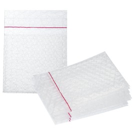 MECCANIXITY Self Sealing Bubble Pouch Wrap Bags Cushioning Bags 3.94 + 1.18 x 3.94" Double Wall Thickening Shockproof Foam Protective for Moving Shipping Packing Storage (Pack of 100, Clear)