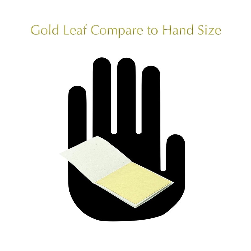 99.99% Pure Gold Edible Gold Leaf Sheet 24K GoldleafKing Zen