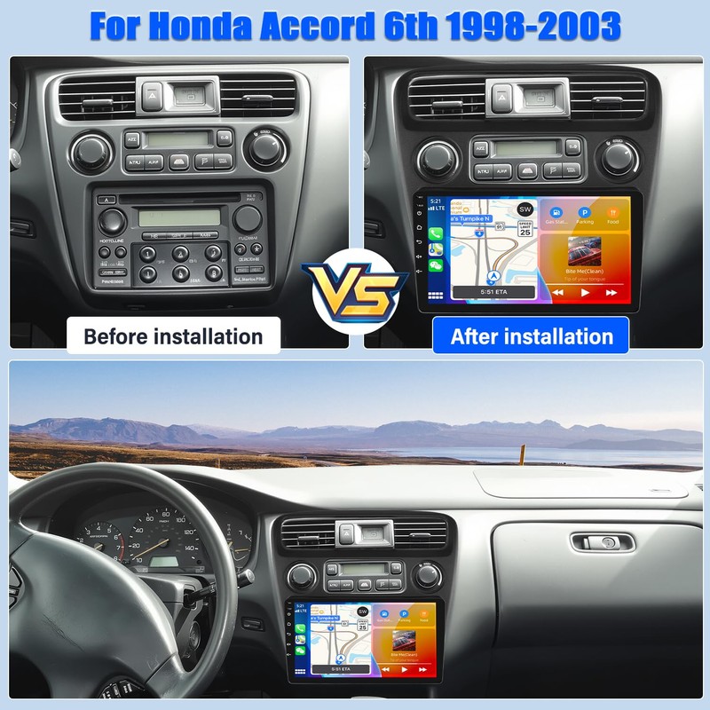 Android 14 Upgrade Car Stereo Radio for Honda Accord 6th