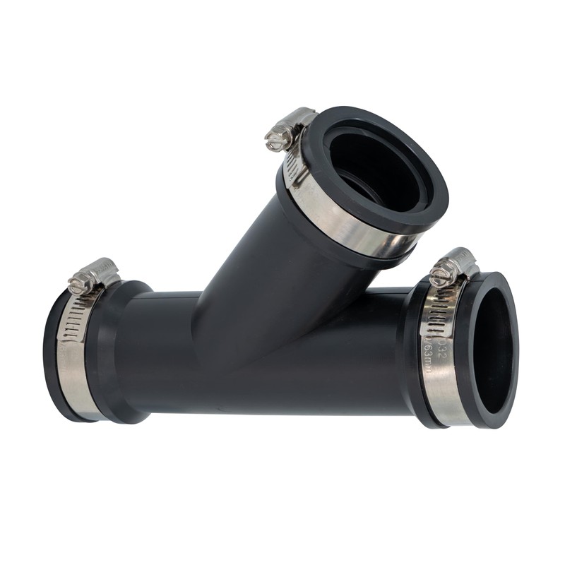 Fernco 1.5 in. Hub Flexible PVC Wye DWV Pipe Fitting