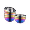 Dongbo Stainless Steel Cereal Bowls: Metal Soup Bowl Sets of