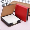 360 Sheets Leather Sticky Notes Holder Notes Cube Block Notes