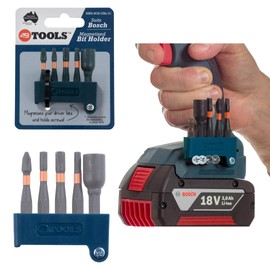 Navy Blue Magnetic Bit Holder by 48 Tools - Compatible with Bosch 18V Drills & Tools, Enhanced Screw & Bit Retention