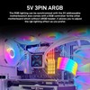 ALSEYE N12 Case Fan Kit, 3 Pack 120mm ARGB &