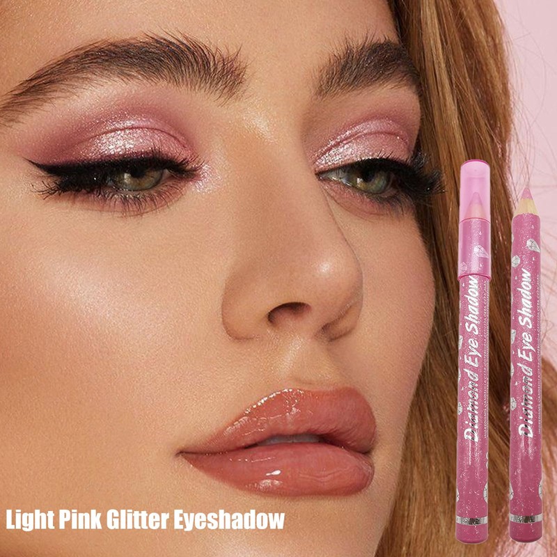 Rose Pink Eyeshadow Stick, Cream Eye Shadow Crayon Pencil, Shimmer