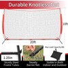 20x10ft Ball Backstop Net,Fix Ball Stop Net by 4 Spike&2