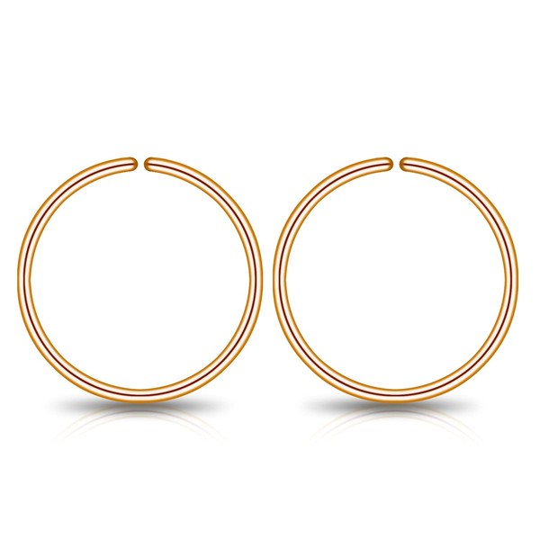 Small Gold Sterling Silver Huggie Hoop Earrings for Women Cartilage