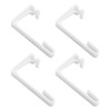 NOOTO 4 Pack White RV Curtains Holder for Camper Windows